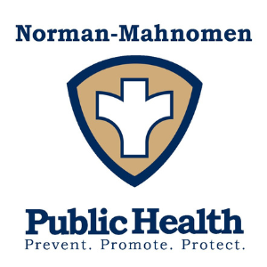 Norman-Mahnomen Public Health logo emphasizing community health and protection.