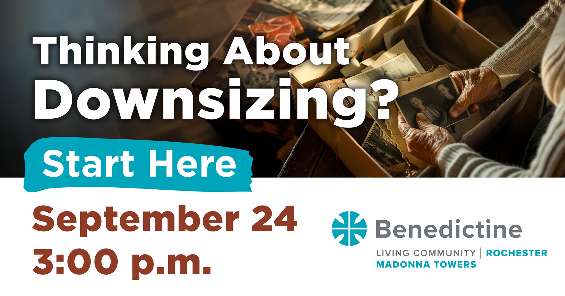 Thinking about downsizing? Start here. September 24 | 3:00 pm