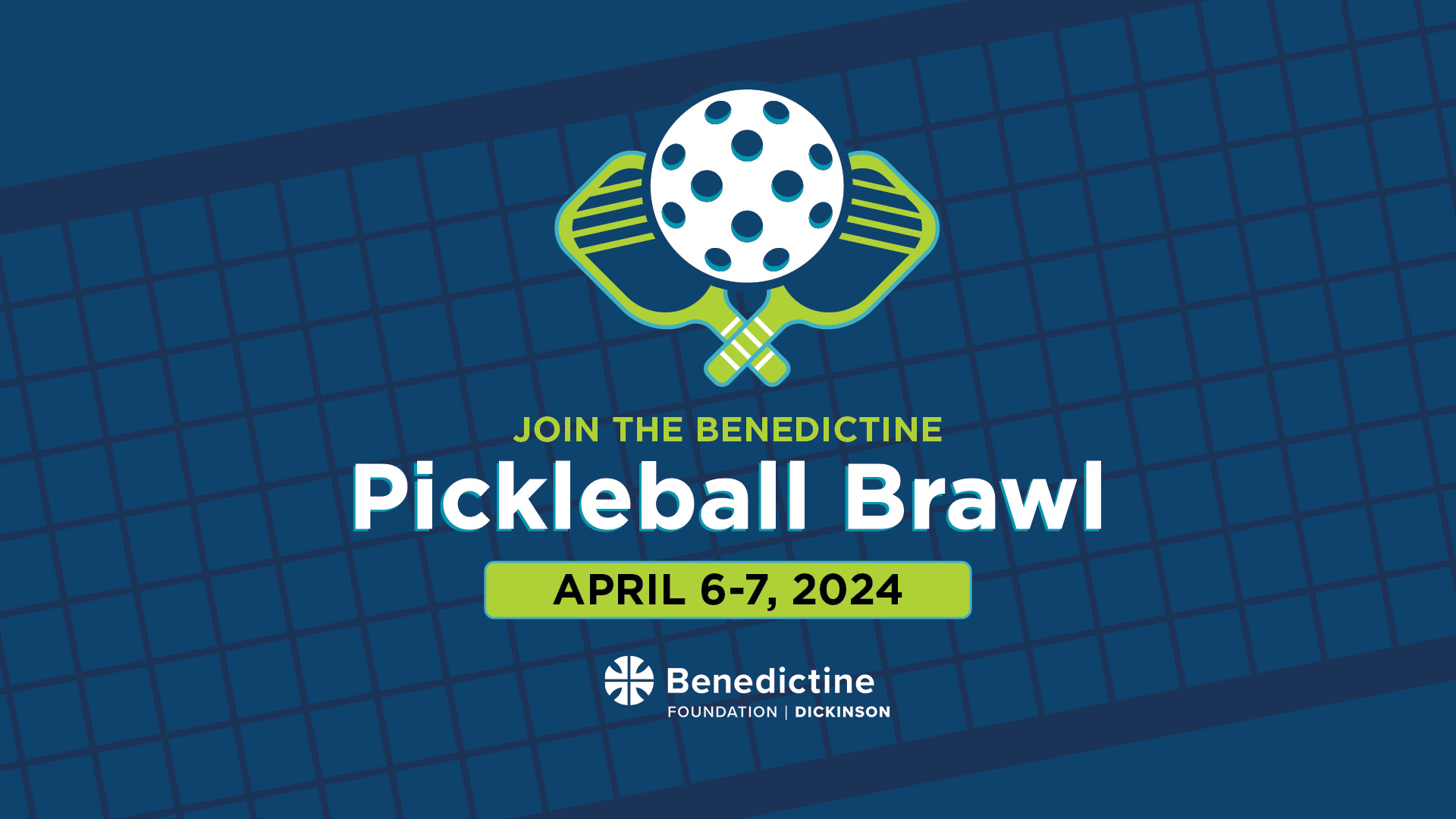 Join the Benedictine Pickleball Brawl April 6-7, 2024.
